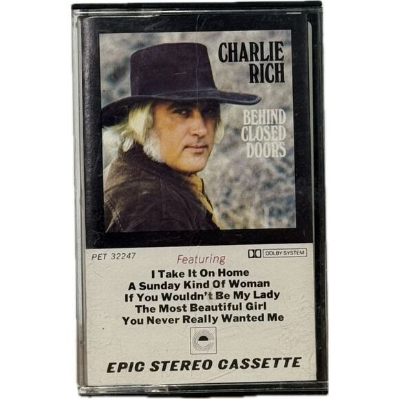 Charlie Rich 'Behind Closed Doors' Cassette - Picture 1 of 4